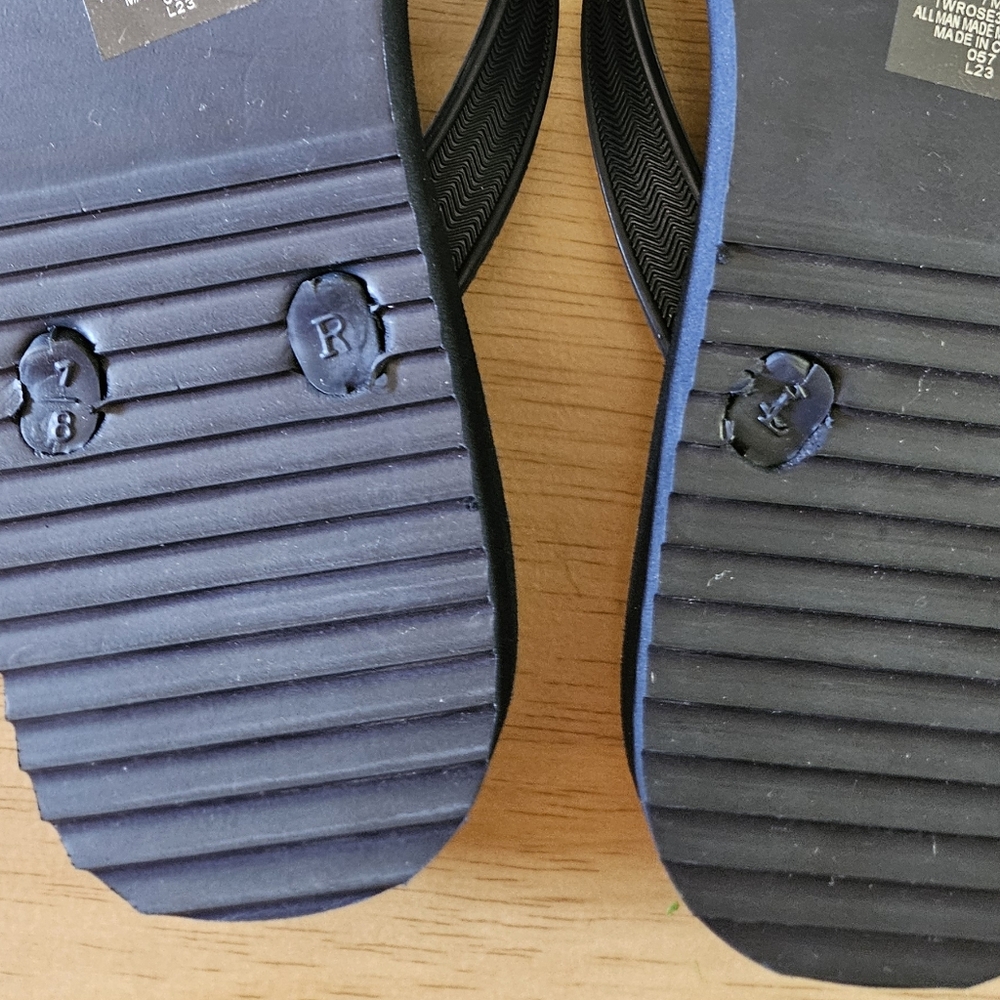 🆕️ Tommy Hilfiger Flip Flops | Womens | Navy Blue | 7M | 7/8 | Rosee | Sandals - Picture 6 of 7